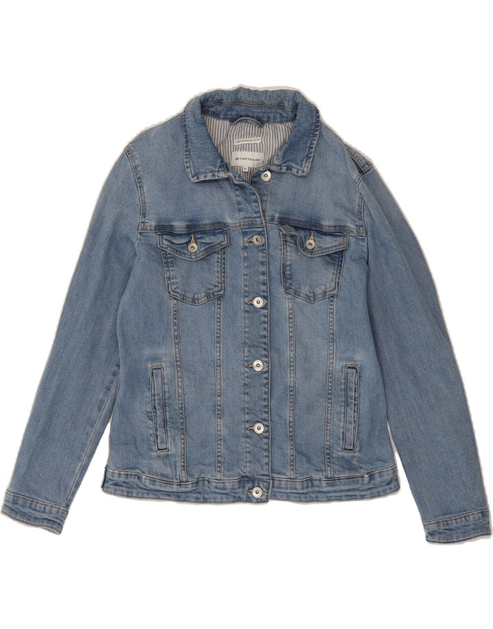 TOM TAILOR Girls Denim Jacket 13-14 Years XL Blue Cotton Vintage Tom Tailor and Second-Hand Tom Tailor from Messina Hembry 