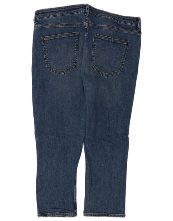 Marks & Spencer Dame Capri Jeans UK 16 Large W36 L21 Blue Cotton