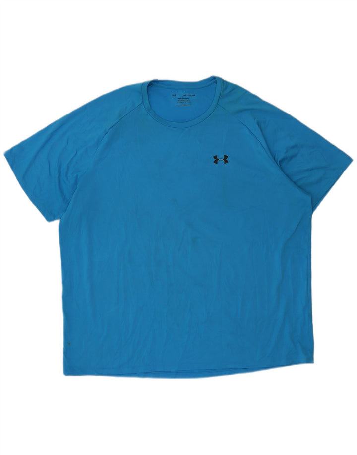 Under Armour Mens T-Shirt Top 3XL Blue Polyester