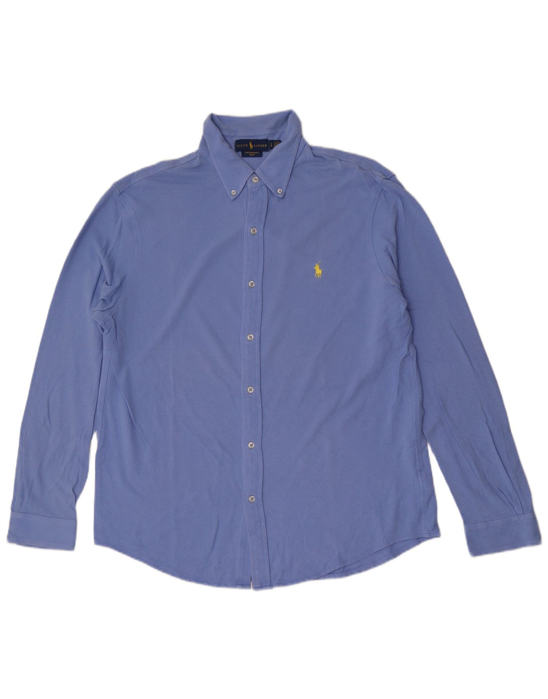 Ralph Lauren Mens Shirt Large Blue Cotton