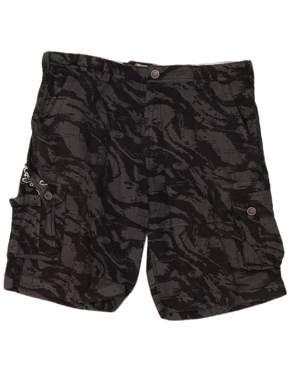 Billabong muške grafičke kargo kratke hlače W40 XL sive kamuflažne boje