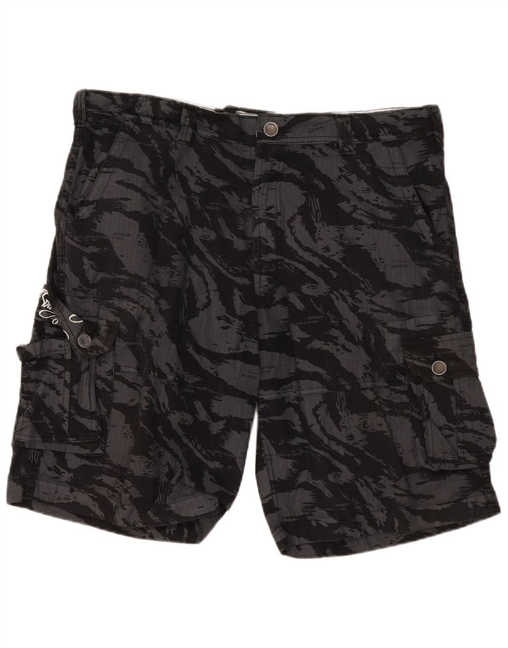 Billabong Mens Graphic Cargo Shorts W40 XL Grey Camouflage