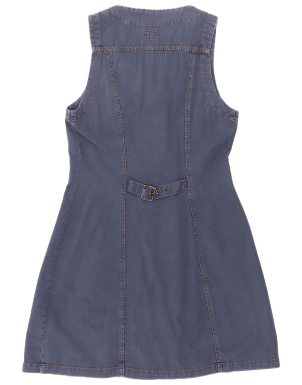 Miss Sixty Womens Sleeveless Denim Dress UK 12 Medium Navy Blue Cotton