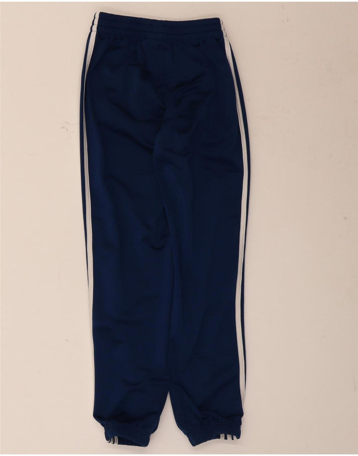 Adidas Boys Tracksuit Trousers Joggers 9-10 Years  Navy Blue Polyester