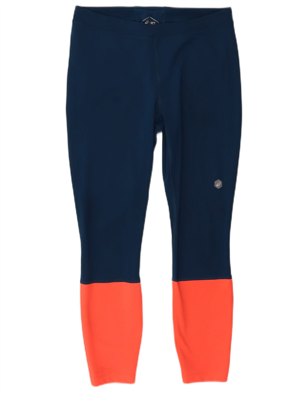 Asics Womens Leggings UK 14 Medium Navy Blue