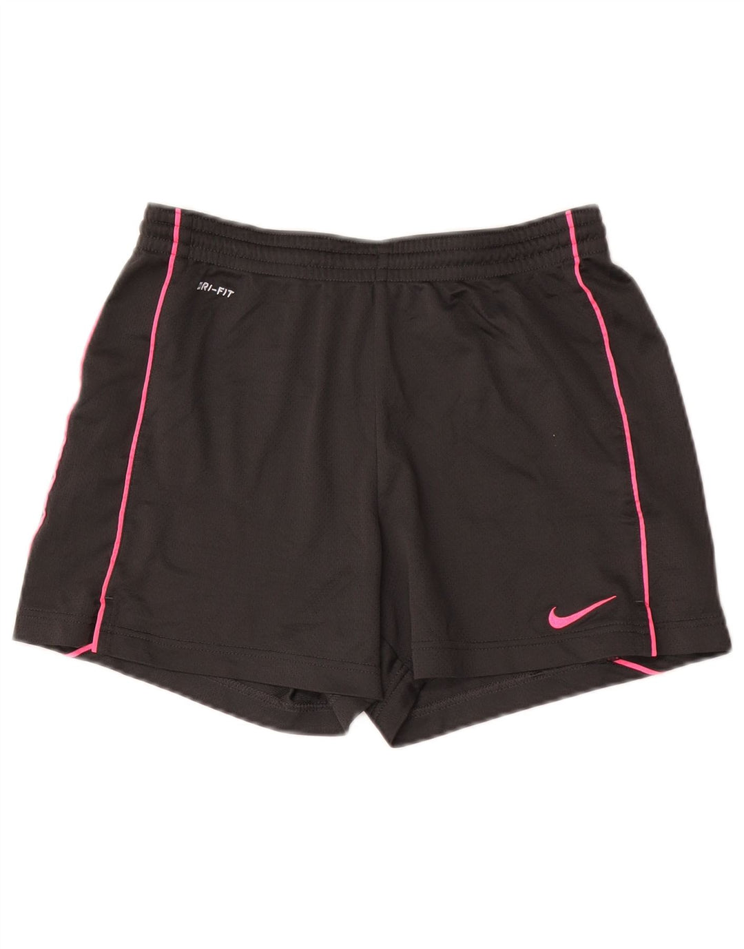 Nike Womens Dri Fit Sport Shorts UK 10 Small Grey Polyester