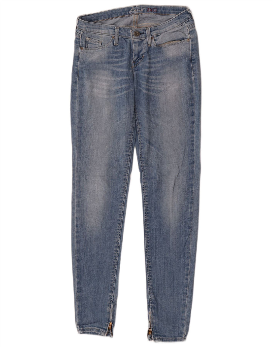 Levi's Womens Skinny Jeans W24 L32 Blue Cotton