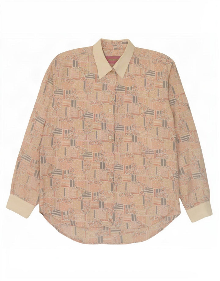 Camisa feminina HANAITI UK 14 média multicolorida patchwork poliéster