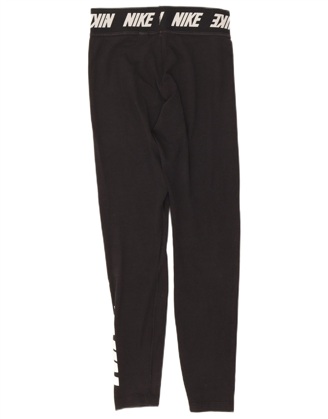 Nike Womens Graphic Leggings UK 8 Small  Black Cotton