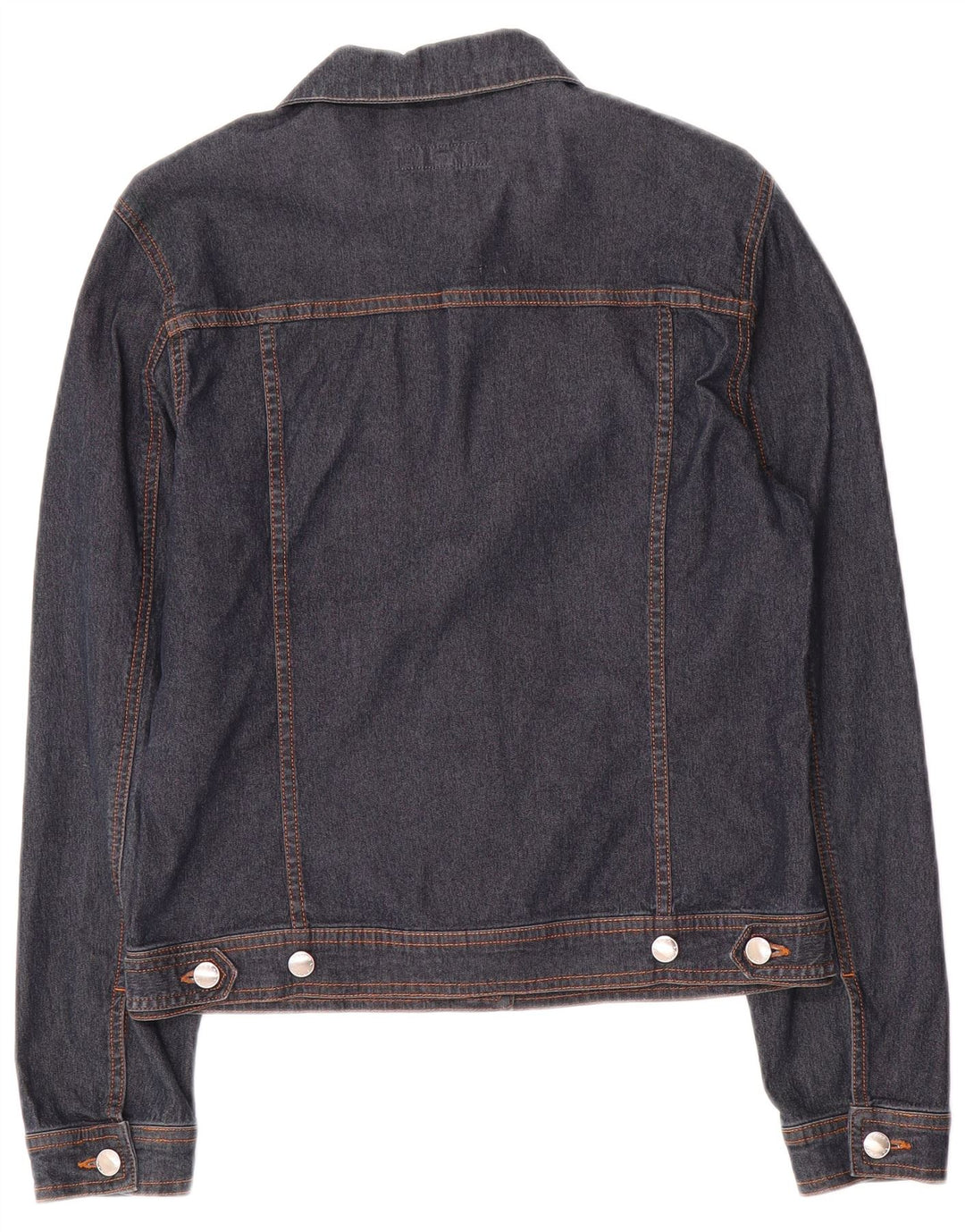 Escada Womens Denim Jacket IT 36 XS Navy Blue Cotton