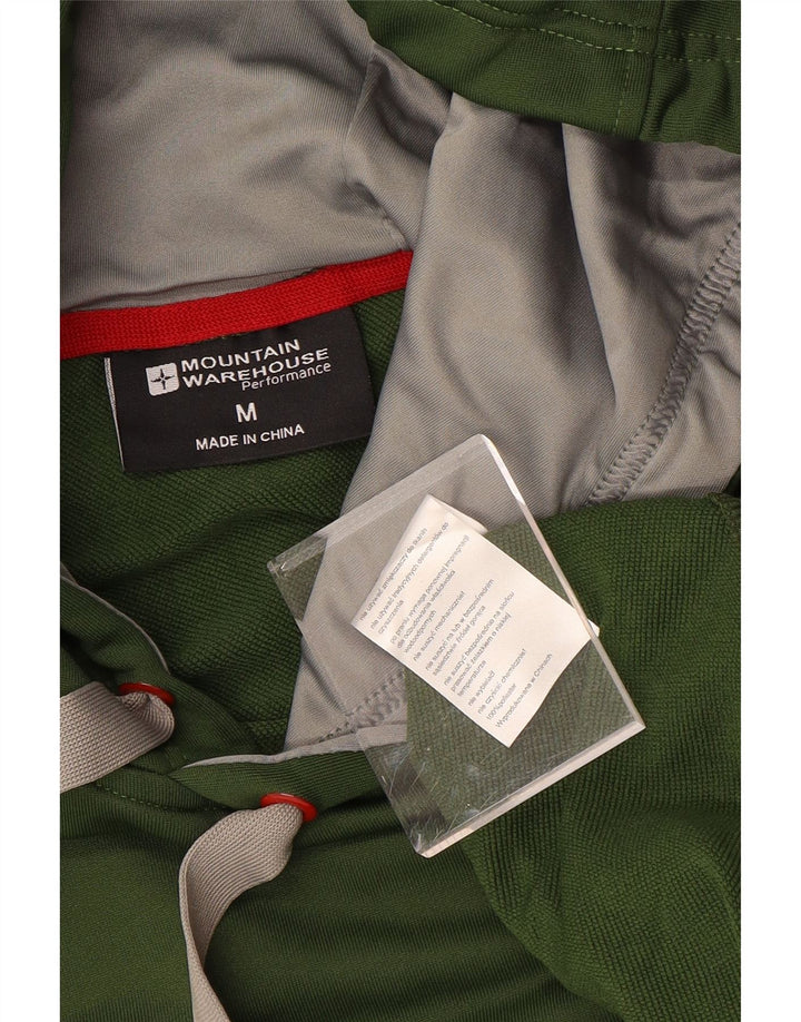 MOUNTAIN WAREHOUSE Mens Hoodie Jumper Medium Green Polyester