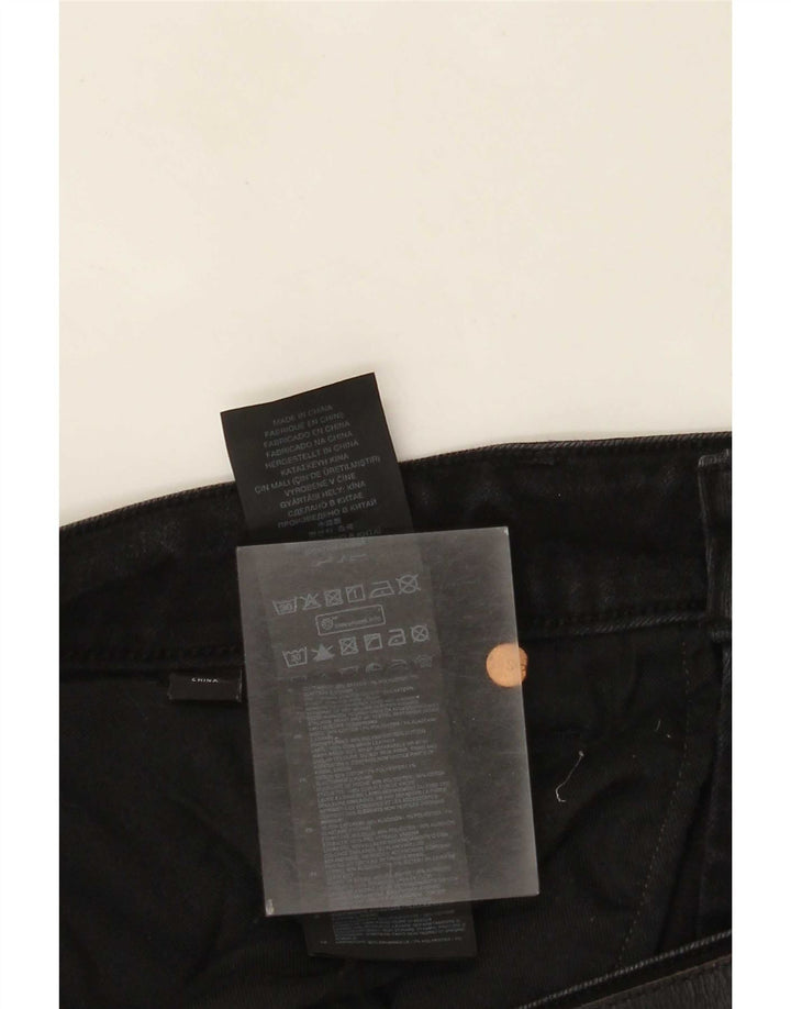 G-Star Mens 3301 Slim Jeans W38 L34 Black Cotton