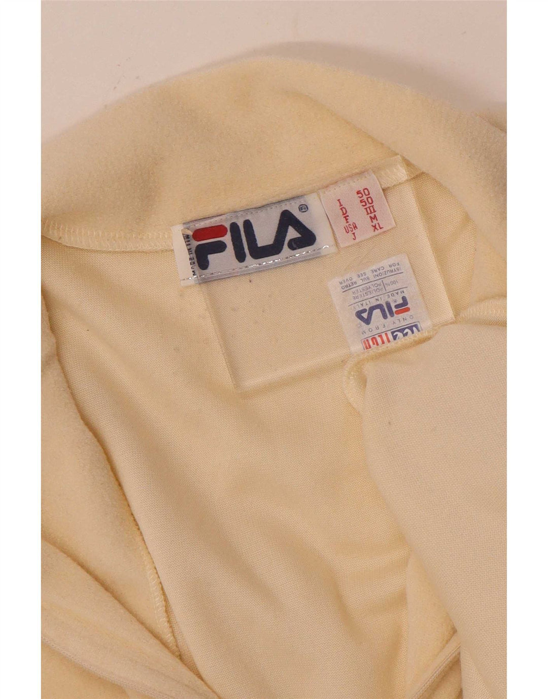 Fila Herre Zip Neck Fleece Jumper IT 50 Medium Beige Polyester