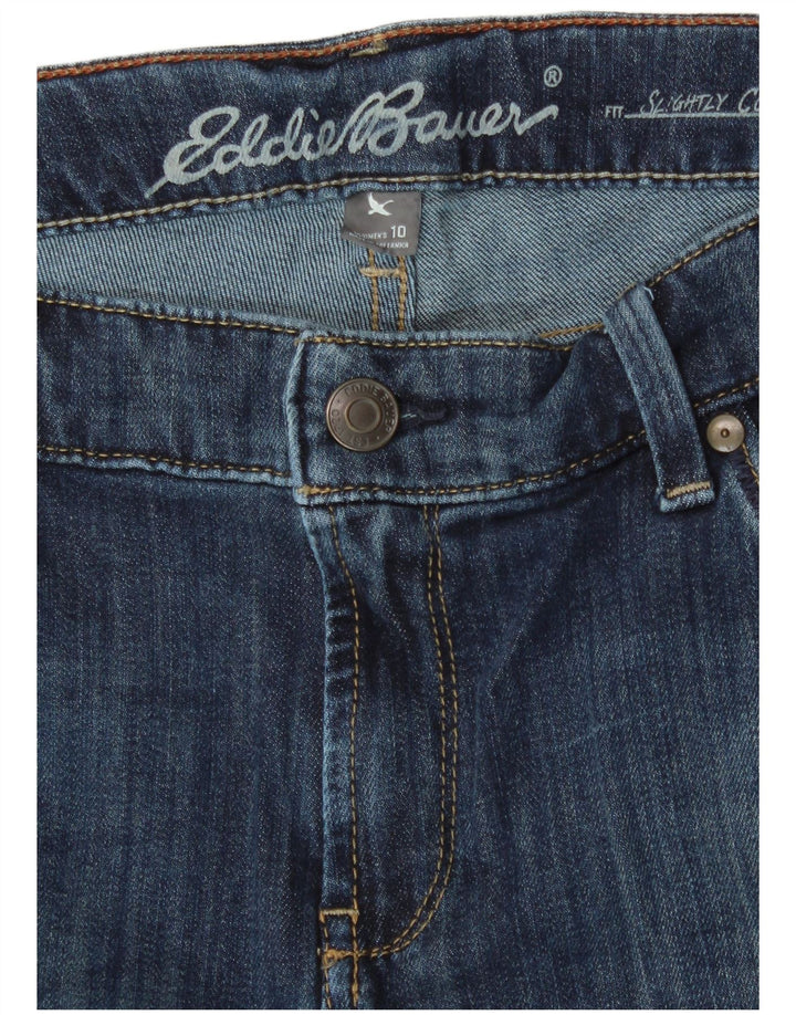 EDDIE BAUER Womens Slightly Curvy Denim Shorts US 10 Large W32  Blue
