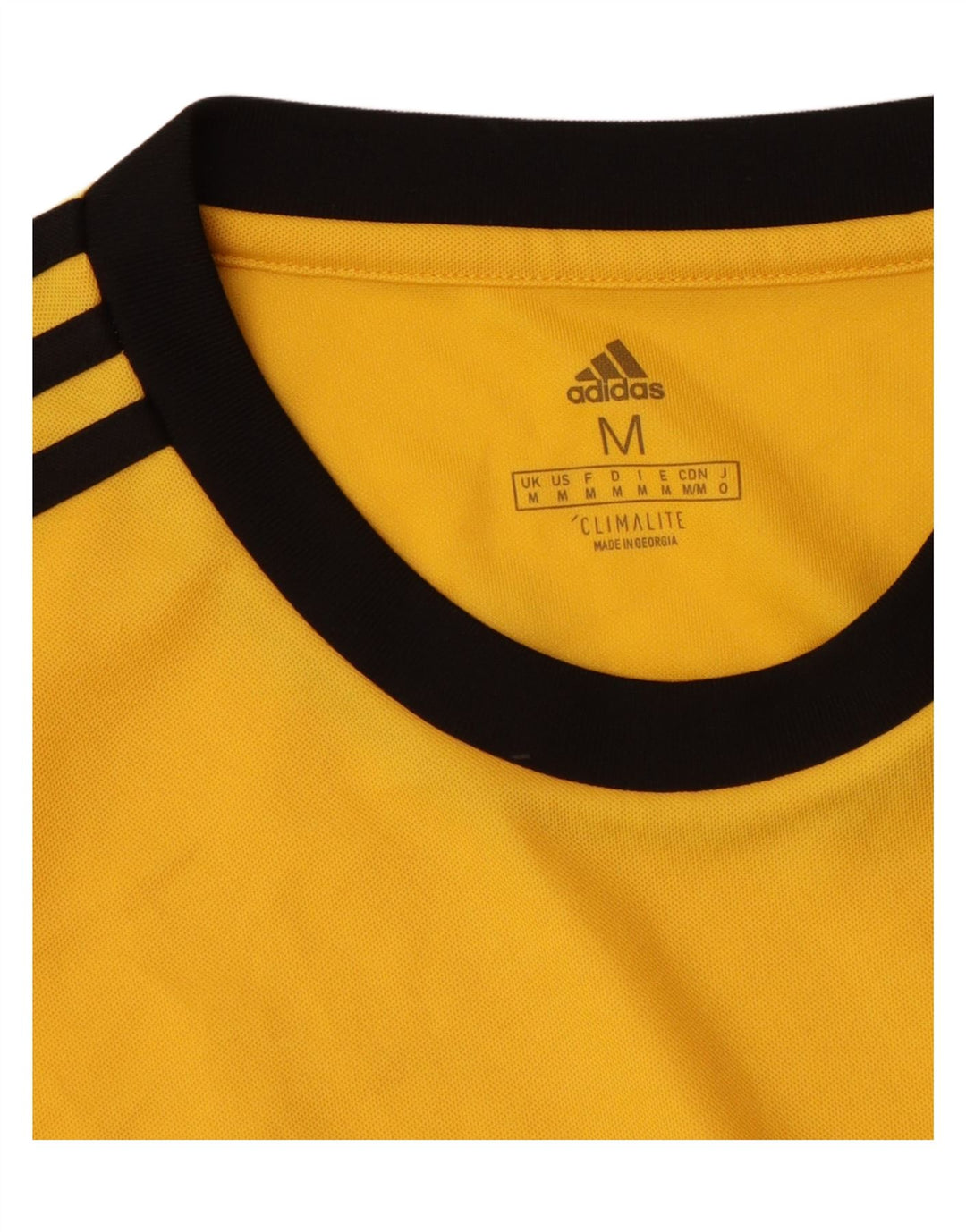 T-shirt Adidas Climalite da uomo Top in poliestere giallo medio