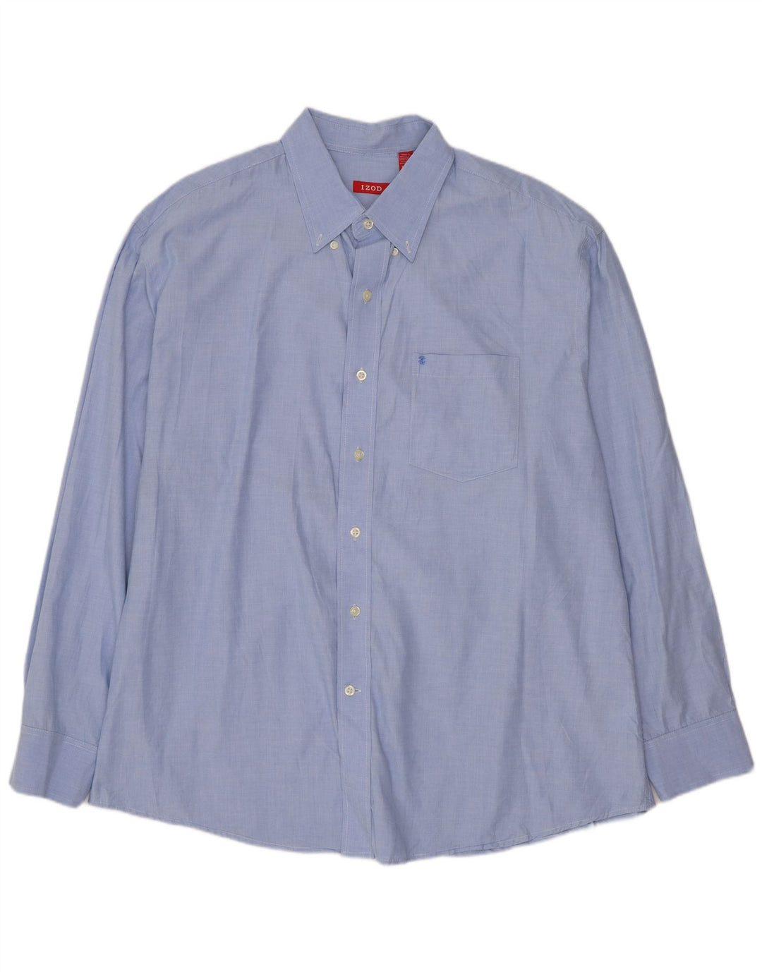 IZOD Mens Shirt XL Blue Cotton