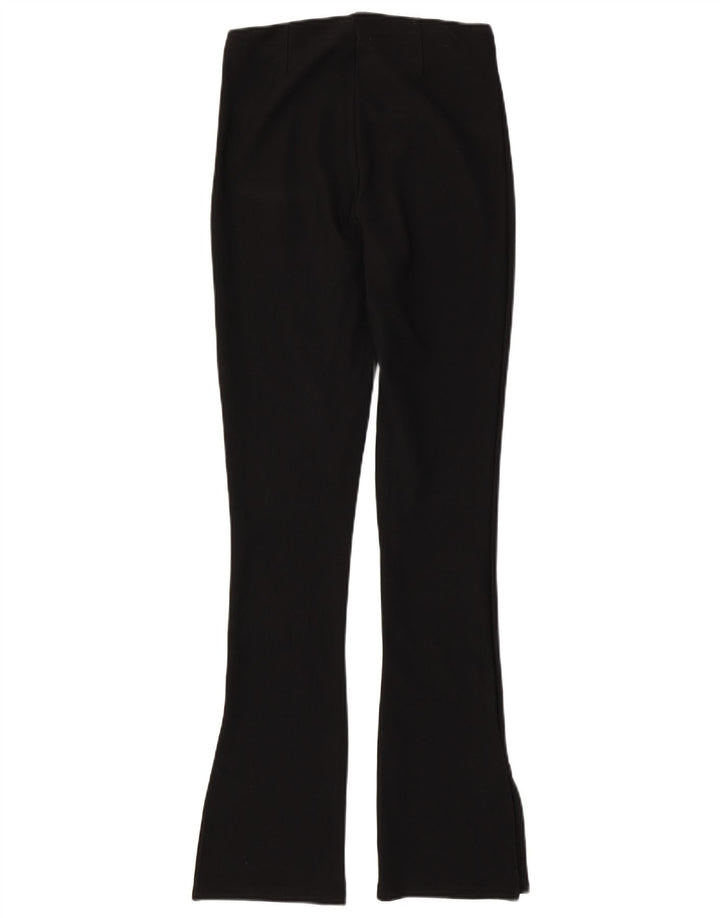 Zara Womens Flare Casual Trousers Medium W28 L32 Black