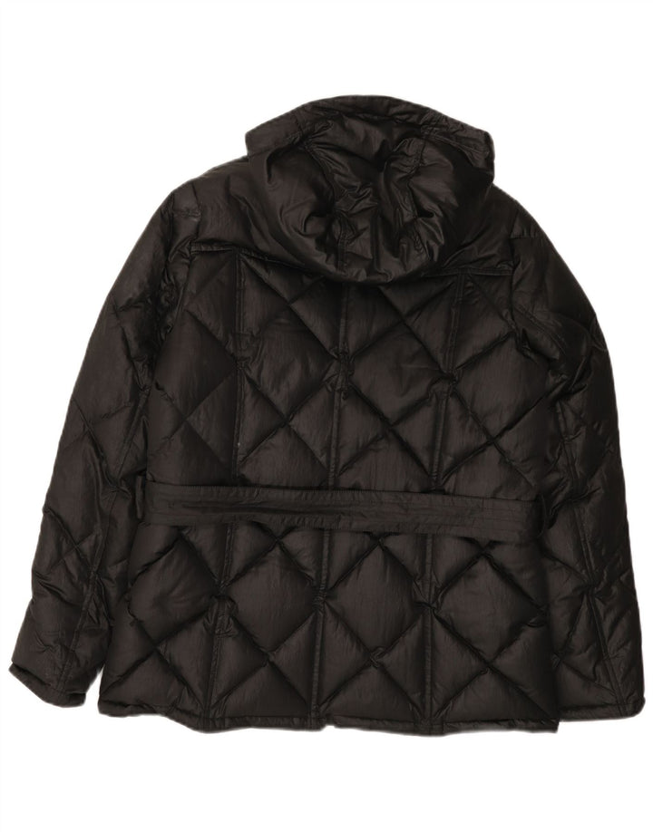 Giacca imbottita con cappuccio da donna BARBOUR UK 14 grande nera