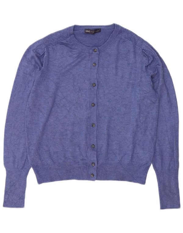 Sweter damski Marks & Spencer UK 12, średni niebieski, wiskoza