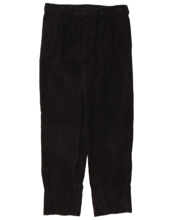 Pantaloni da donna in velluto a coste con ancoraggio St. Bernard W28 L26 cotone nero