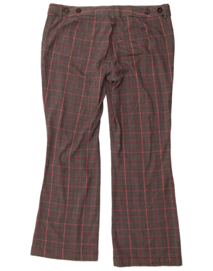 MOSSIMO Womens Bootcut Casual Trousers US 18 2XL W40 L32 Grey Check