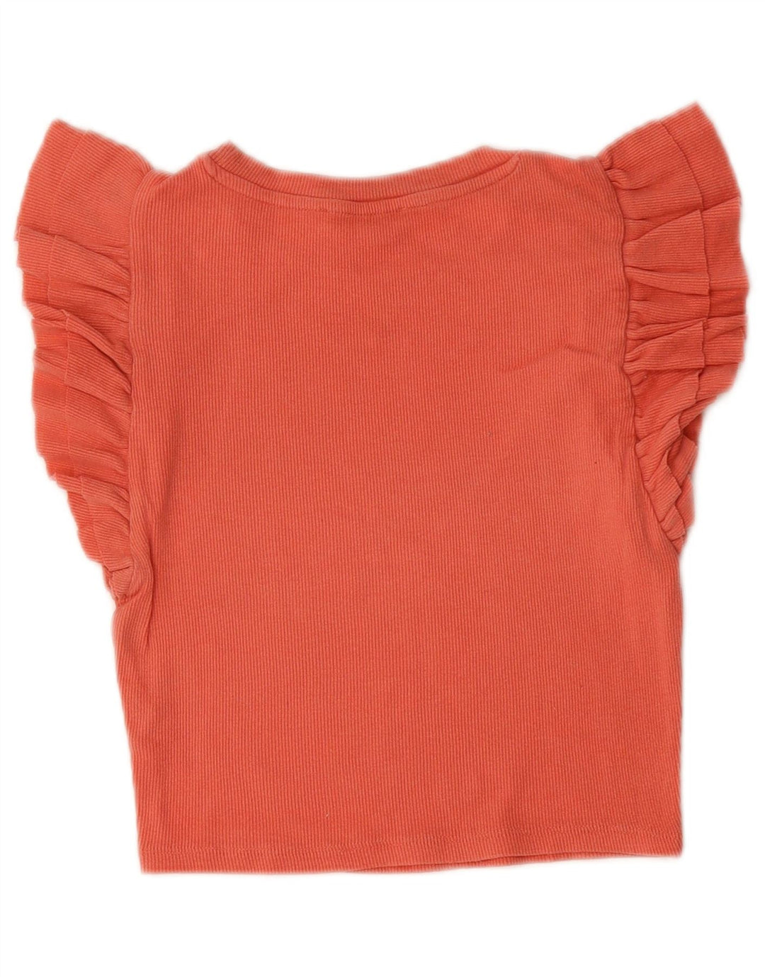 ZARA Womens Crop Top UK 12 Medium Pink Cotton