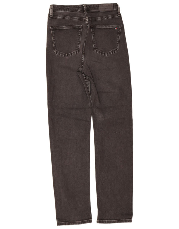 Blugi drepti pentru femei Tommy Hilfiger W28 L32 bumbac negru