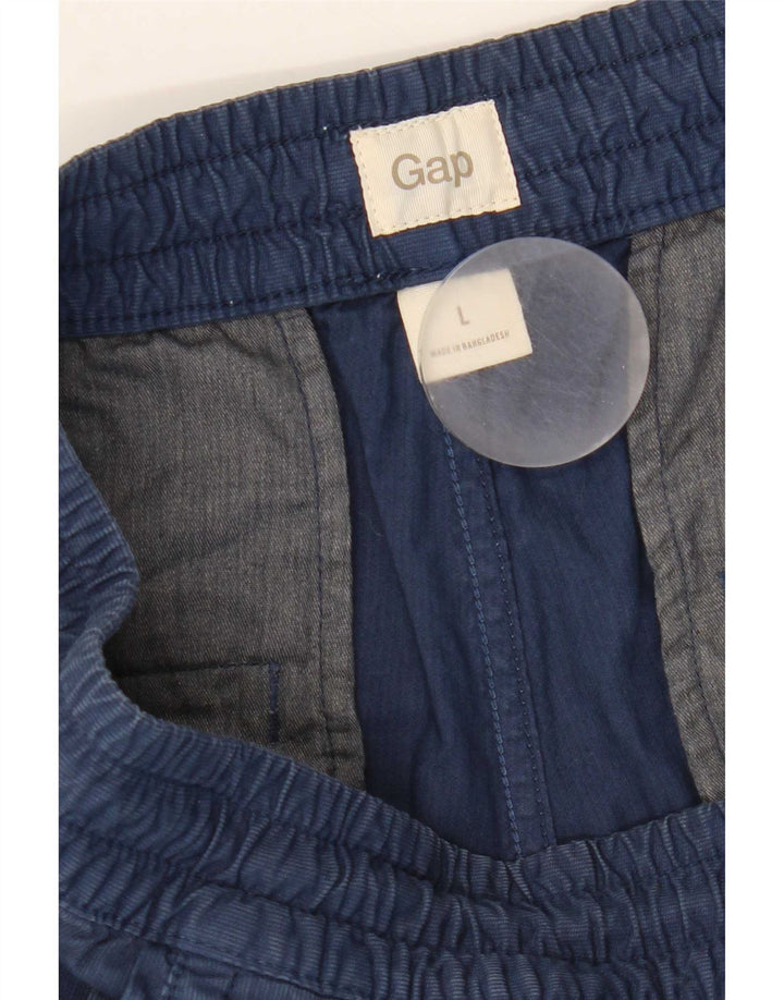 Gap Herre Chino Shorts Large W36 Marineblå Bomuld