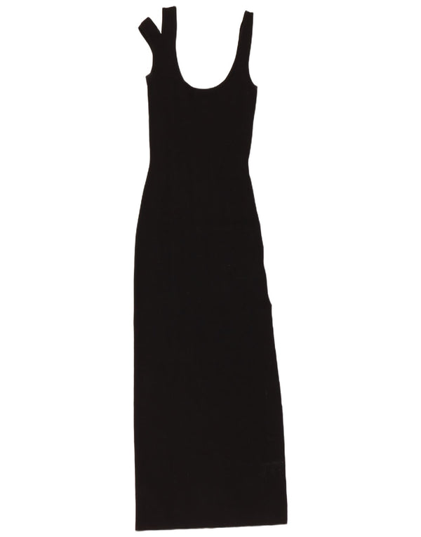 All Saints Womens Sleeveless Bodycon Dress UK 4 XS Black Viscose