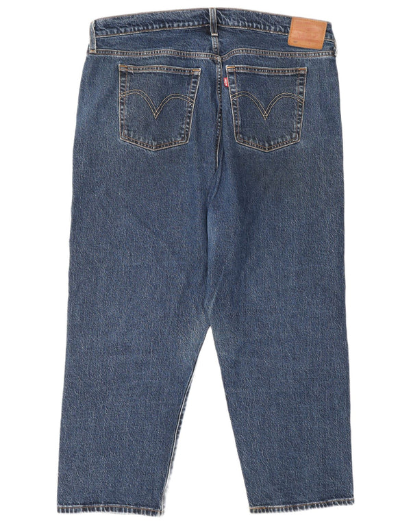Blugi drepti Levi's 501 pentru femei US 16 2XL W40 L26 albastru bumbac