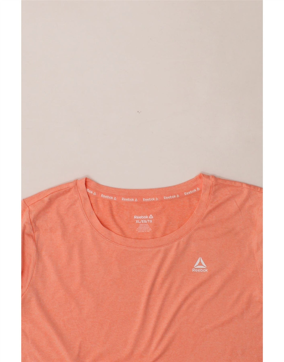 REEBOK Womens T-Shirt Top UK 18 XL Pink Polyester Vintage Reebok and Second-Hand Reebok from Messina Hembry 