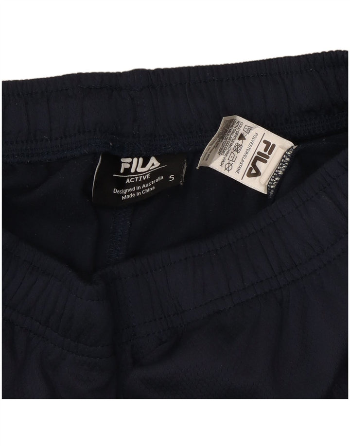Fila Mens Tracksuit Trousers Small Navy Blue Polyester