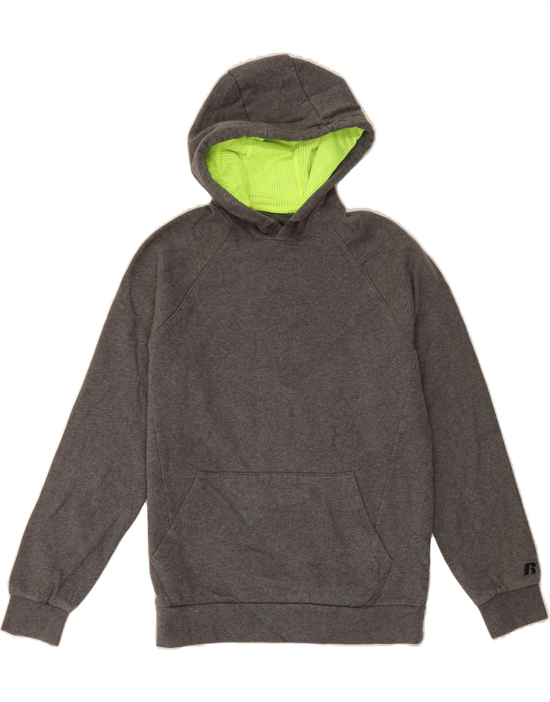RUSSELL ATHLETIC Mens Hoodie Jumper Small Grey Cotton Vintage Russell Athletic and Second-Hand Russell Athletic from Messina Hembry 