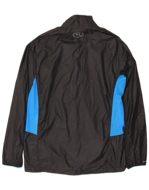 Under Armour Herren-Regenjacke UK 38 Mittelschwarzes Colourblock-Nylon