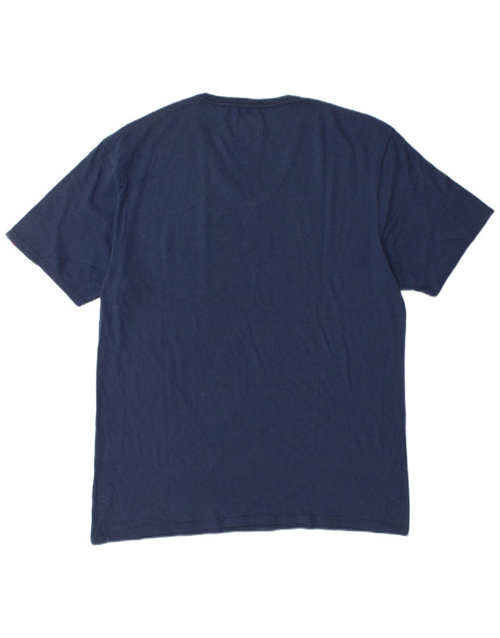 LEVI'S Mens T-Shirt Top 2XL Navy Blue Cotton