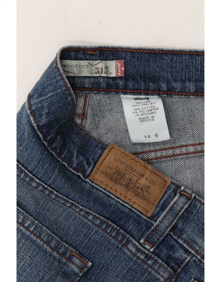 Levi's Womens 515 Bootcut Jeans US 14 XL W36 L30 Blue Cotton