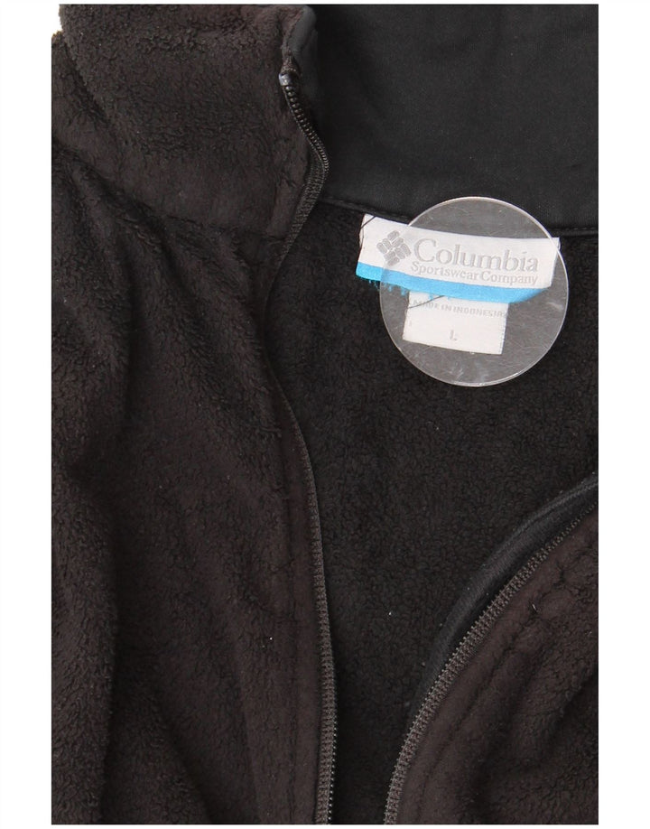 COLUMBIA Womens Fleece Jacket UK 16 Large Black