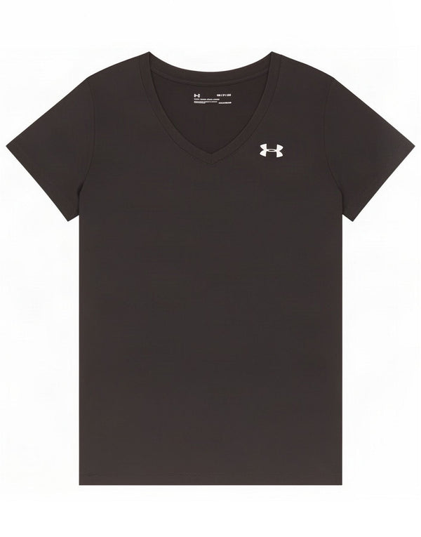 Under Armour Womens Heat Gear T-Shirt Top UK 12 Medium Black