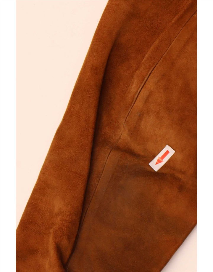 Chaqueta de ante vintage para hombre IT 50 Large Brown