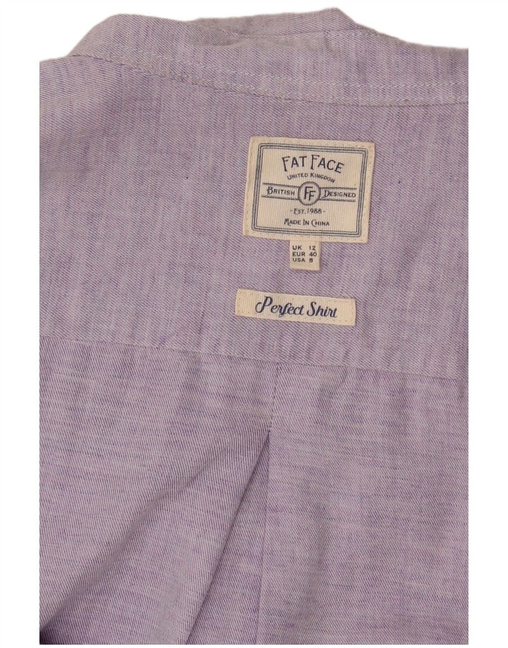 FAT FACE Mens Shirt UK 12 Medium Purple