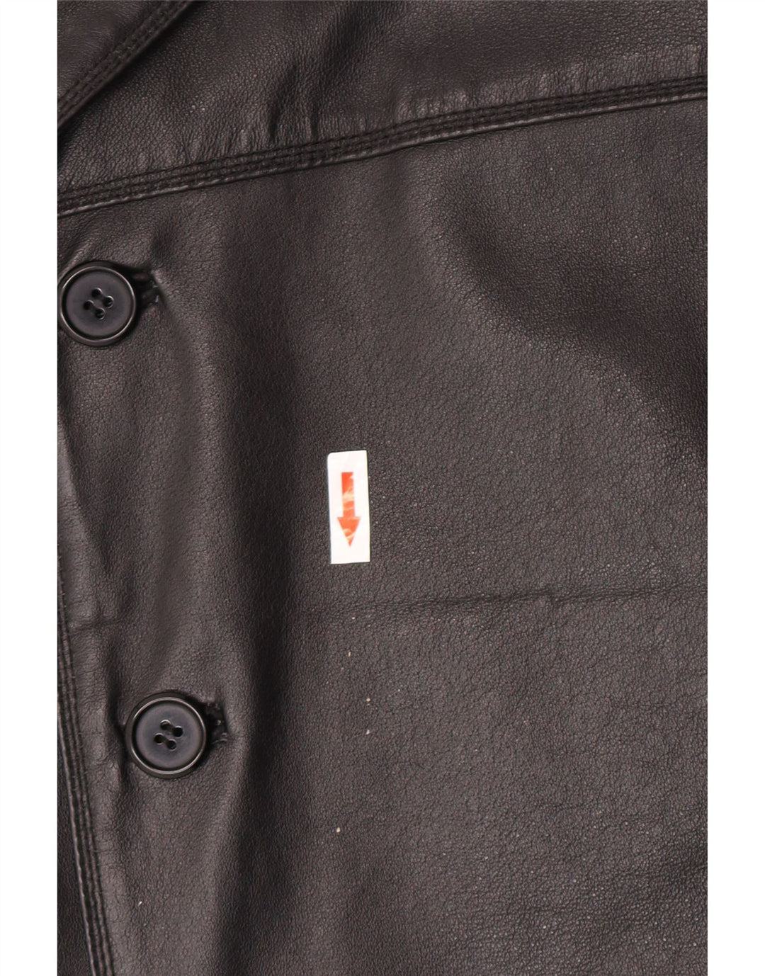 Vintage Herren Lederjacke IT 52 XL Schwarzes Leder