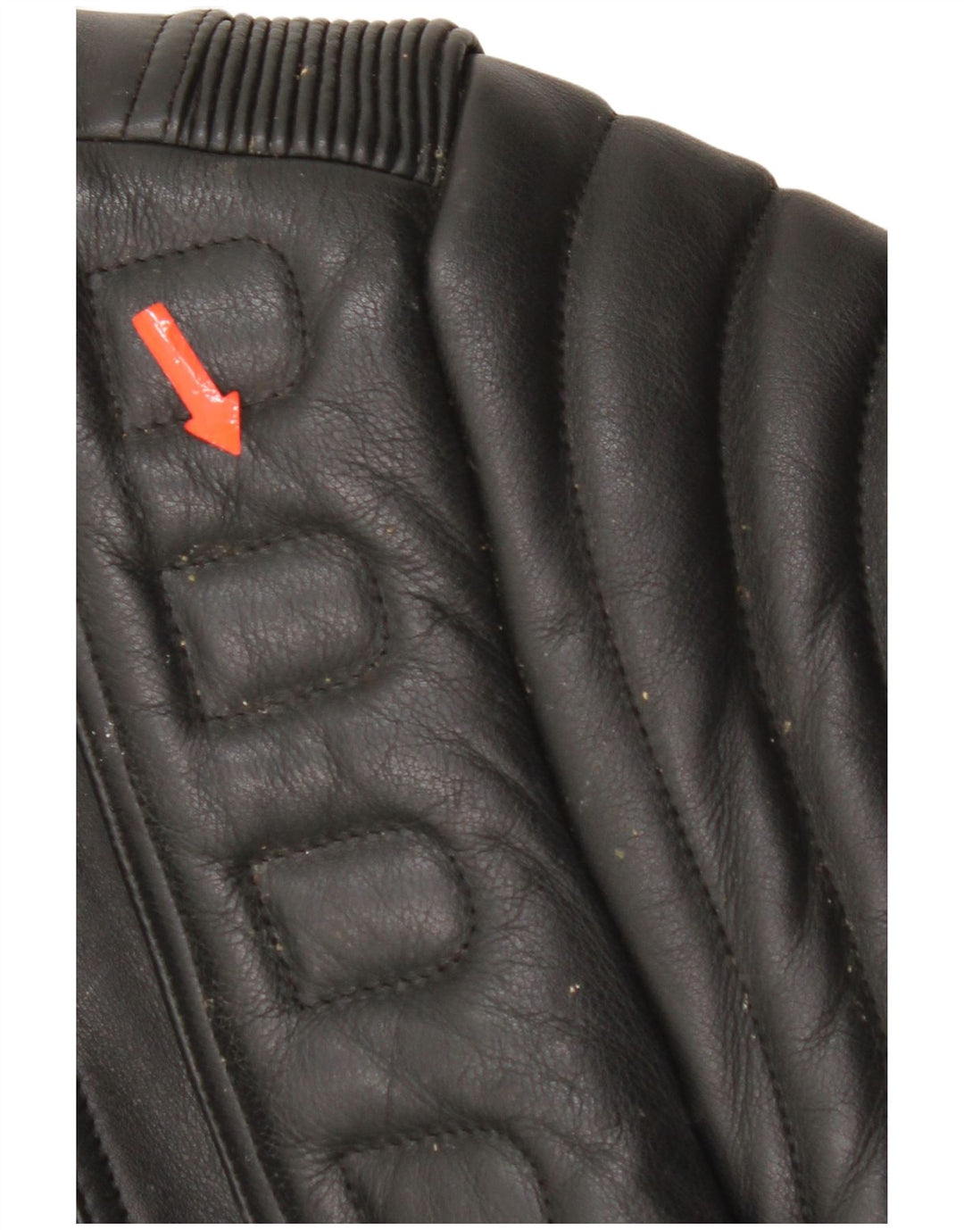 Giacca da motociclista in pelle da motociclista vintage da uomo UK 36 piccola in pelle nera