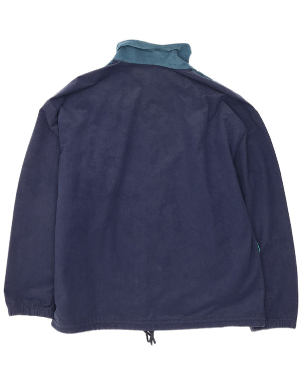 Sun's Life Giacca da tuta in velluto da uomo XL Colorblock blu navy