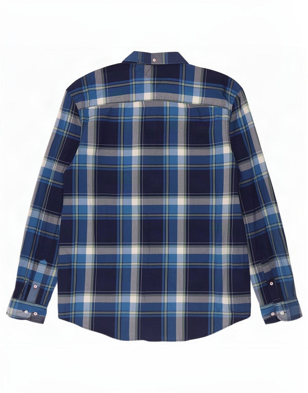 Tommy Hilfiger Chemise New York Fit XL Bleu Marine à Carreaux Homme