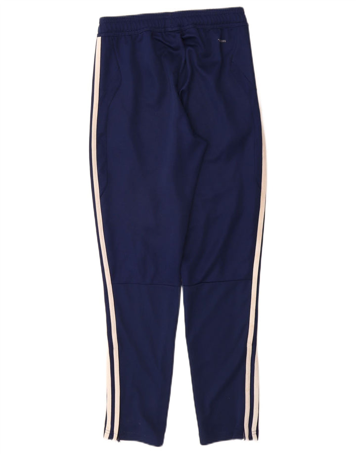 ADIDAS drenge Climacool træningsdragt bukser 11-12 år marineblå polyester
