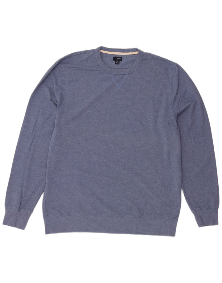 J. CREW Mens Sweatshirt Jumper XL Blue Cotton
