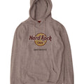 Felpa con cappuccio grafica da uomo Hard Rock Cafe Amsterdam, grande poliestere grigio