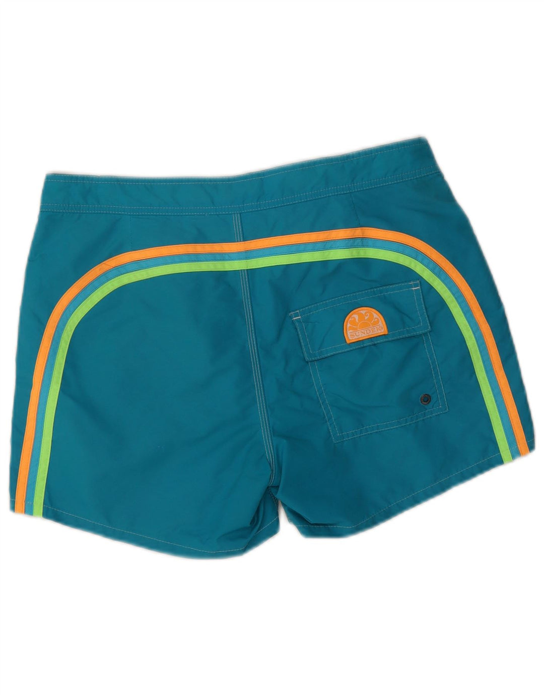 Sundek Mens Swimming Shorts Medium Blue Nylon