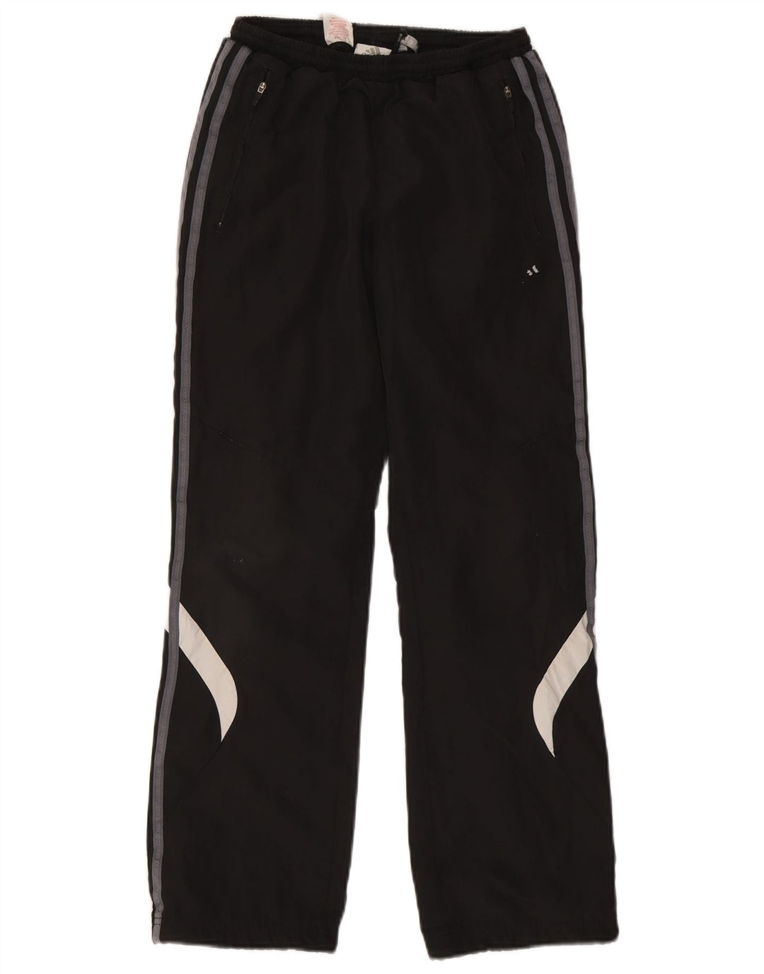 Adidas Boys Tracksuit Trousers 13-14 Years Black Colourblock Polyester