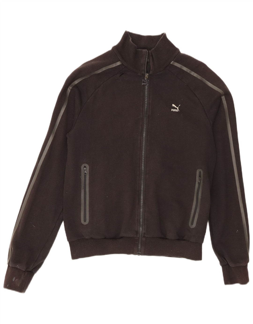Puma Hombre Chándal Top Chaqueta Mediana Algodón Negro